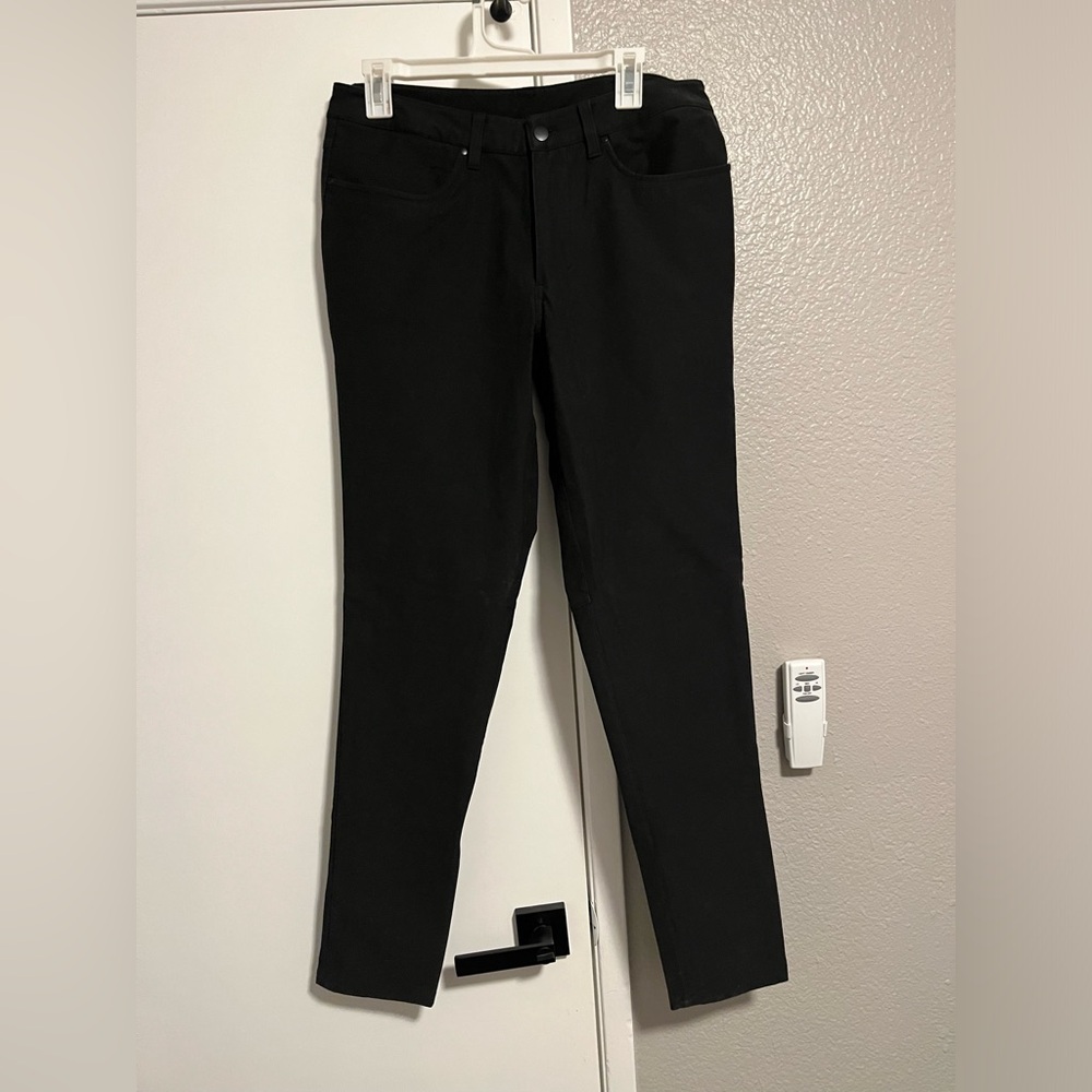 Black Straight-Leg Pants